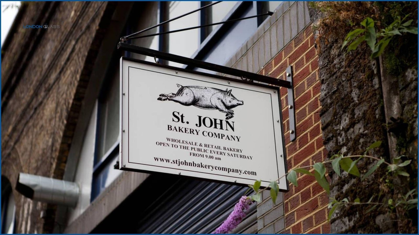 St. John Bakery at Maltby Street Market signboard