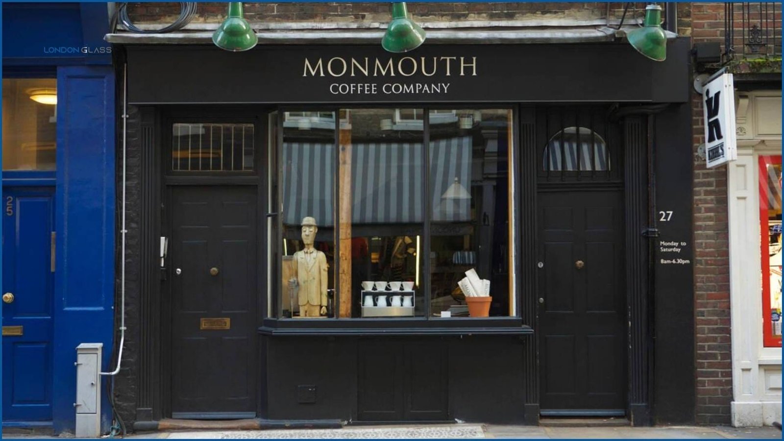 Monmouth Coffee Company storefront at Maltby Street Market