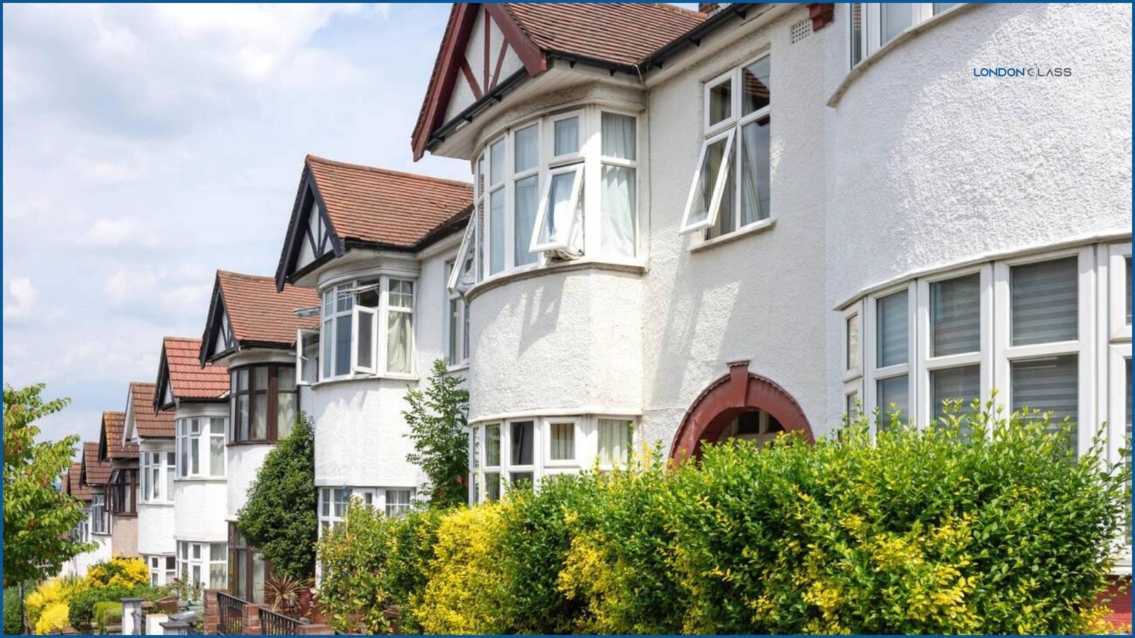 A row of traditional semi-detached houses in North Chingford