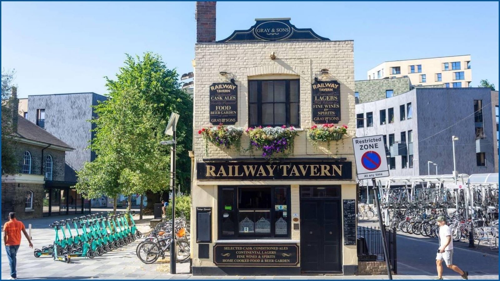 Exterior of Railway Tavern pub in Tulse Hill, London