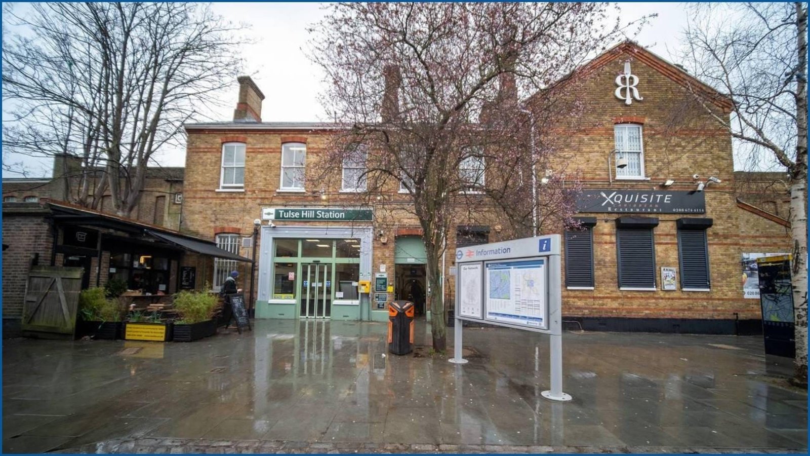 Entrance to Tulse Hill Train Station in London