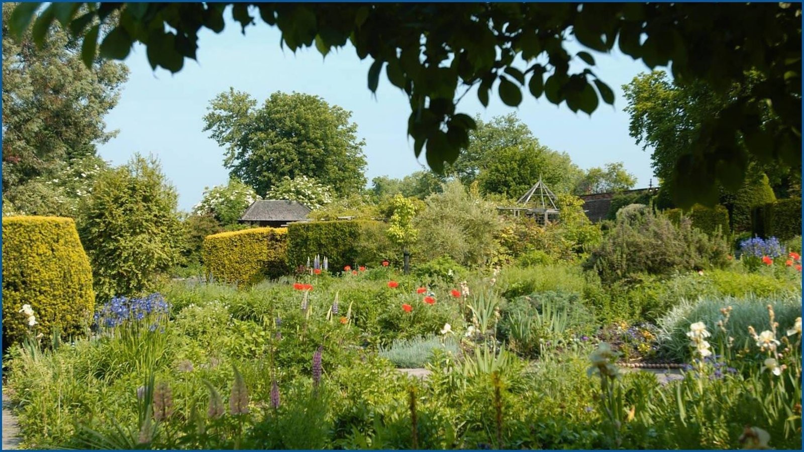 Scenic gardens in Brockwell Park, London