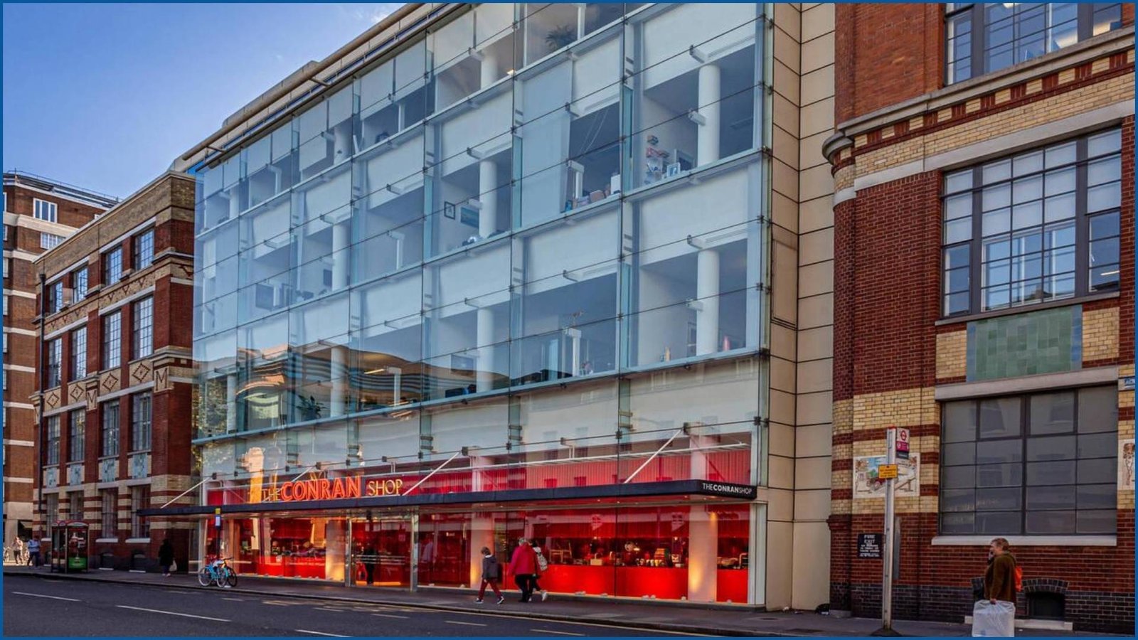 The Conran Shop façade on Fulham Road in Chelsea